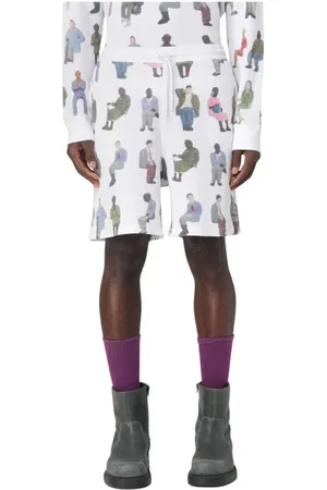 J.W.Anderson Casual Shorts, male, , Size: L Minimalist Print Shorts for Men