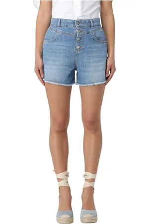 Liu Jo Denim Shorts, female, , Size: W27 Button Detail Denim Shorts