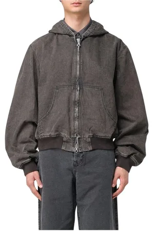 OUR LEGACY Denim Jackets, male, , Size: S Hooded Denim Jacket