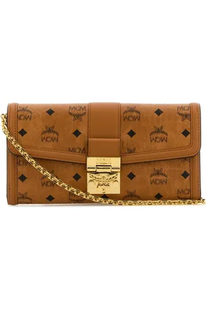 MCM Clutches, female, , Size: ONE SIZE Canvas Wallet with Shoulder Strap