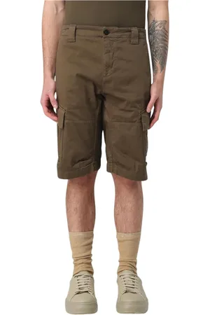C.P. Company Casual Shorts, male, , Size: XL Khaki Cargo Shorts with Pockets