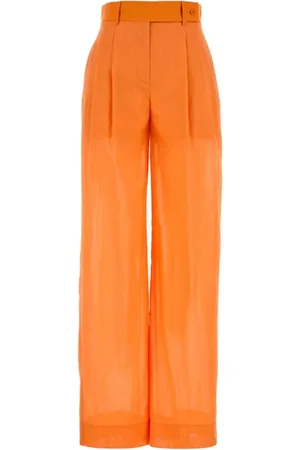 Alberta Ferretti Wide Trousers, female, , Size: XS Cotton Palazzo Pants