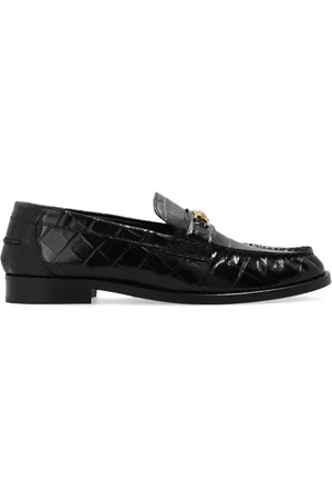 VERSACE Loafers, female, , Size: 8 1/2 US Leather loafers