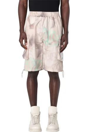 DISCLAIMER Casual Shorts, male, , Size: L Abstract Print Cargo Shorts