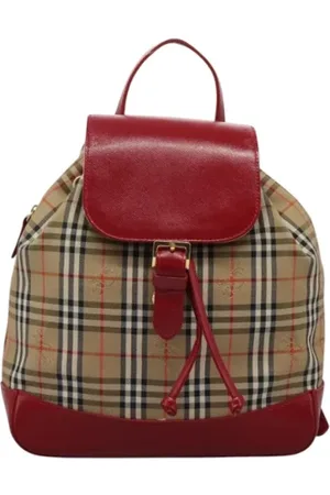 Burberry Pre-owned Backpacks, female, , Size: ONE SIZE Pre-owned Canvas backpacks