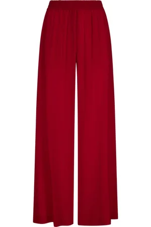 GIANLUCA CAPANNOLO Wide Trousers, female, , Size: L Silk Flared Trousers