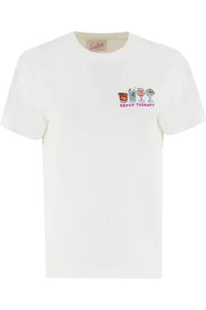 MC2 SAINT BARTH T-Shirts, female, , Size: M Embroidered Crew Neck T-shirt
