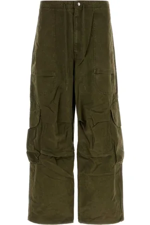 Entire Studios Wide Trousers, male, , Size: L Cargo Pant in Army Cotton
