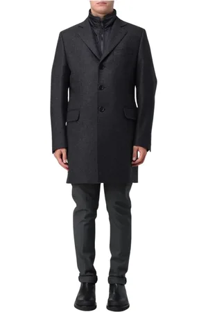 FAY Single-Breasted Coats, male, , Size: 2XL Men