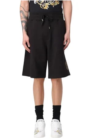 VERSACE Long Shorts, male, , Size: 2XL Logo Detail Shorts