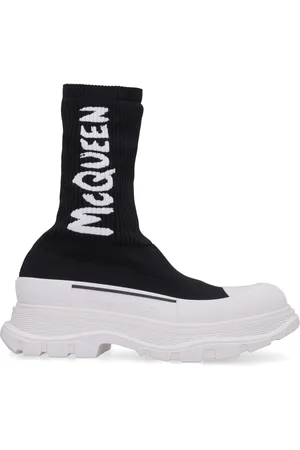 Alexander McQueen Sneakers, female, , Size: 10 US Chunky Sole Knitted Boots