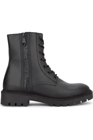 Calvin Klein Lace-up Boots, female, , Size: 6 US Stylish Boots for Fashionable Looks
