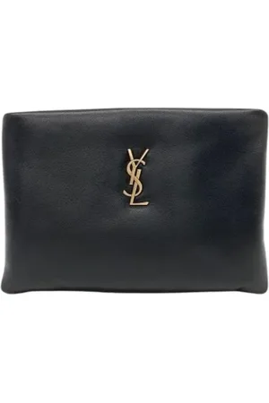 Saint Laurent Pre-owned Clutches, female, , Size: ONE SIZE Pre-owned Leather pouches