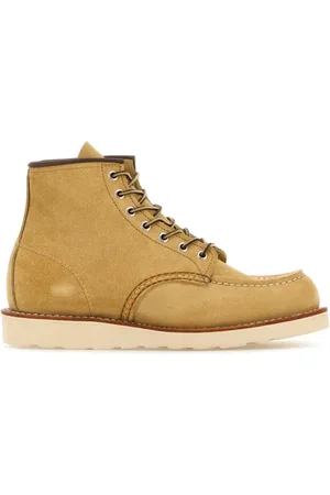 Red Wing Lace-up Boots, male, , Size: 7 1/2 US Mustard Suede Lace-Up Boots