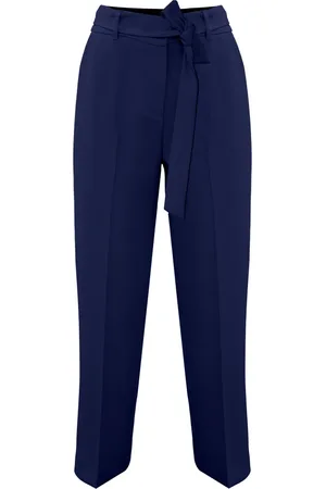 Kocca Straight Trousers, female, , Size: S Elegant pleated trousers with a sash