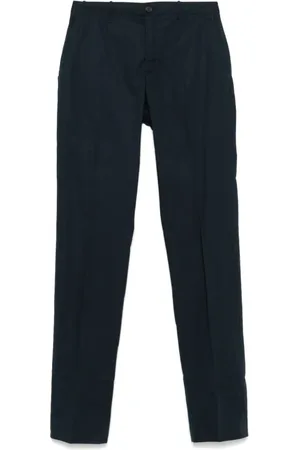 Incotex Straight Trousers, male, , Size: 3XL Navy Slim Fit Pants