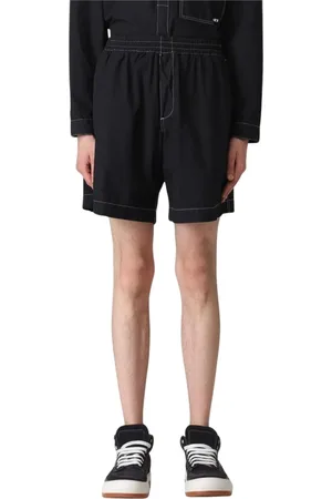 SUNNEI Short Shorts, male, , Size: XL Modern Navy Shorts with Contrast Stitching