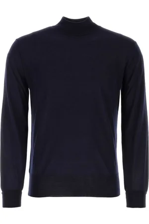 PT Torino Turtlenecks, male, , Size: 2XL Midnight wool sweater