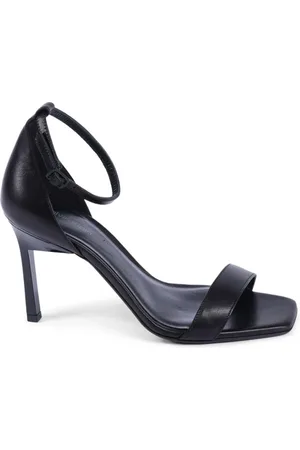 Calvin Klein High Heel Sandals, female, , Size: 10 US Leather Sandal Italian Craftsmanship
