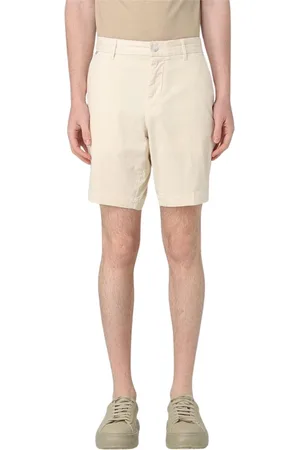 HUGO BOSS Casual Shorts, male, , Size: M Stylish Yellow Cream Casual Shorts