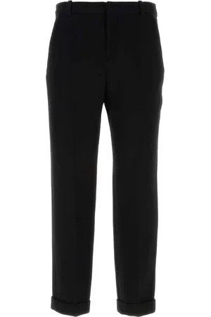 Balmain Straight Trousers, male, , Size: L Wool Pants