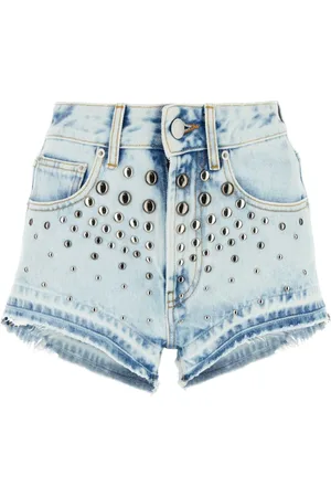 Alessandra Rich Denim Shorts, female, , Size: W28 Denim Shorts - Stylish and Comfortable