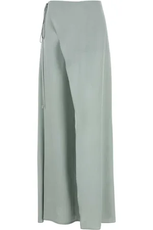 BLUMARINE Wide Trousers, female, , Size: S Powder Twill Pant