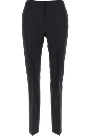 Serafini Slim-fit Trousers, female, , Size: S Dark Grey Stretch Polyester Blend Pant