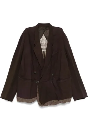 ZIGGY CHEN Blazers, male, , Size: M Double-Breasted Jacket with Pockets
