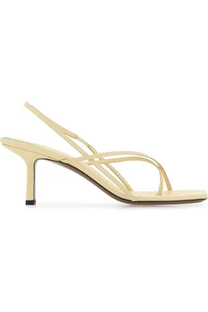 Neous High Heel Sandals, female, , Size: 5 US Cream leather Shamali sandals