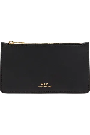 A.P.C. Wallets & Cardholders, female, , Size: ONE SIZE Leather Wallet with Zipped Pocket and Card Slots