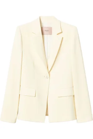 Twin-Set Blazers, female, , Size: S White Jacket for Women