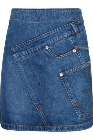 J.W.Anderson Denim Skirts, female, , Size: XS Denim Mini Skirt Patchwork