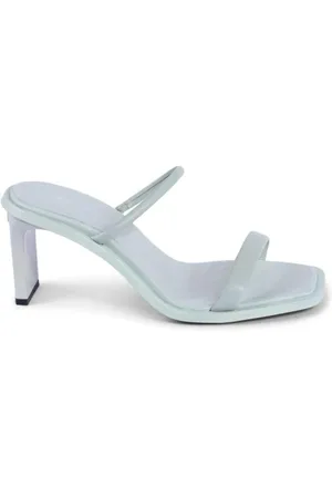 Calvin Klein Heeled Mules, female, , Size: 10 US Leather Heeled Sandals