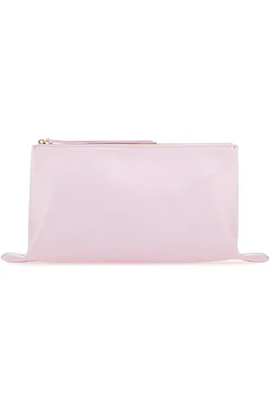Jil Sander Clutches, female, , Size: ONE SIZE Logo Embossed Zipped Clutch Bag