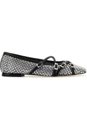 Mach & Mach Ballerinas, female, , Size: 7 1/2 US Embellished Fabric Ballerinas Shoes