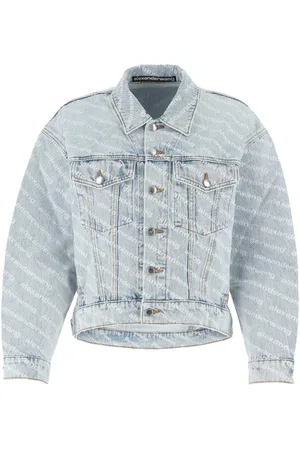 Alexander Wang Denim Jackets, female, , Size: XS Printed Denim Jacket