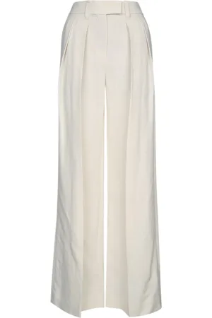 Brunello Cucinelli Wide Trousers, female, , Size: XS Wide Leg Linen Trousers
