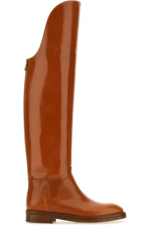 Durazzi Milano Over-knee Boots, female, , Size: 6 US Caramel Equestrian Leather Boots