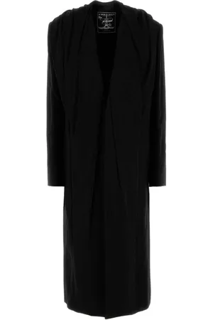 Y / PROJECT Single-Breasted Coats, female, , Size: S Cotton Coat for Stylish Look