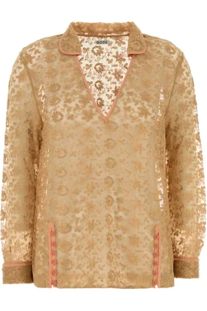 BODE Blouses, female, , Size: XS Lace Attic Blouse