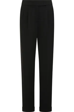 PESERICO SIGN Straight Trousers, female, , Size: L Viscose Trousers with Pockets and Elastane