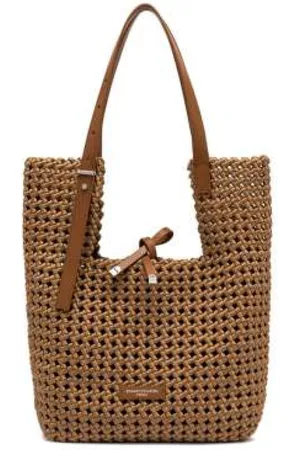 Gianni chiarini Tote Bags, female, , Size: ONE SIZE Geometric Soft Tote Bag Nature
