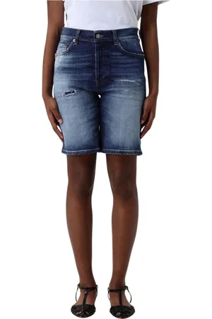 Dondup Denim Shorts, female, , Size: W26 Chic High-Waisted Denim Shorts