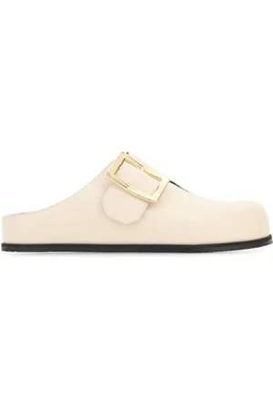 Bally Mules, female, , Size: 6 US Ivory Leather Slippers