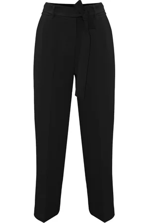 Kocca Straight Trousers, female, , Size: S Elegant Pleated Trousers with Sash