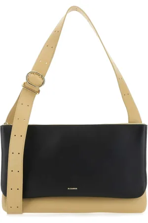 Jil Sander Handbags, female, , Size: ONE SIZE Two-tone Leather Shoulder Bag