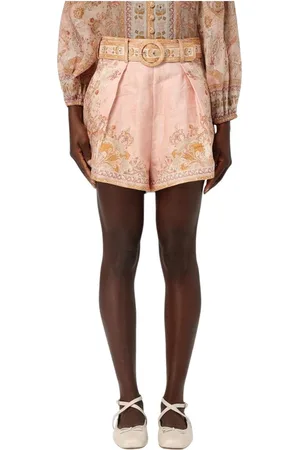 ZIMMERMANN Short Shorts, female, , Size: XS FloralPrint Linen Shorts
