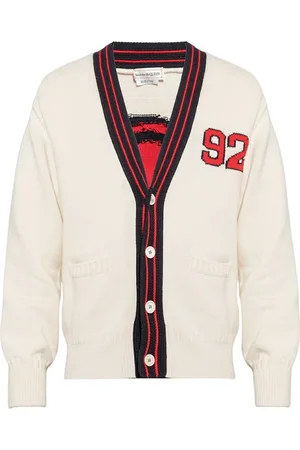 Alexander McQueen Cardigans, male, , Size: L Skull Motif Cardigan