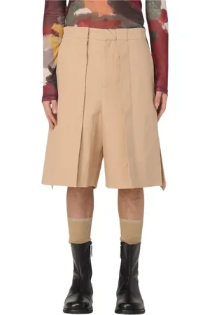 J.W.Anderson Long Shorts, male, , Size: M Asymmetrical Hem Cotton Shorts